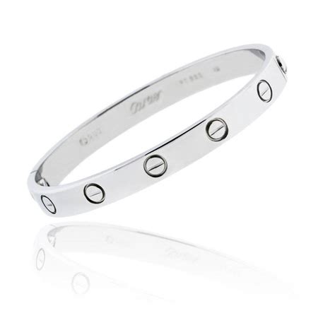 cartier love band bracelet|cartier love bracelet sterling silver.